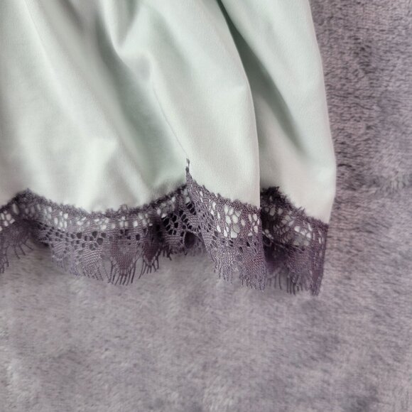 Womens Green‎ Peplum Cami Top Scallop Lace Trim Sleeveless Casual lace cami Vibe - Picture 3 of 9